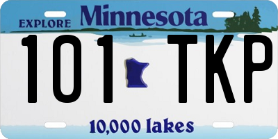 MN license plate 101TKP