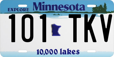 MN license plate 101TKV