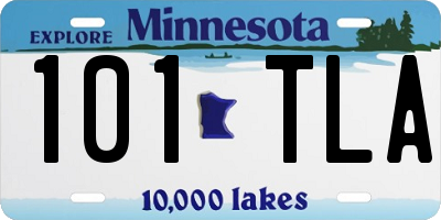 MN license plate 101TLA
