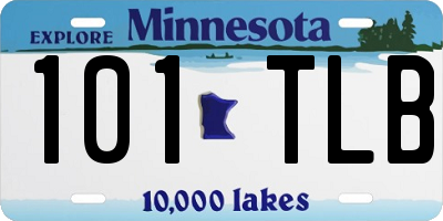 MN license plate 101TLB