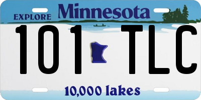 MN license plate 101TLC