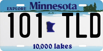 MN license plate 101TLD