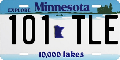 MN license plate 101TLE