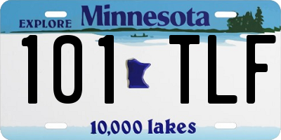 MN license plate 101TLF