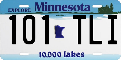 MN license plate 101TLI