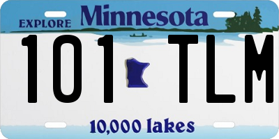 MN license plate 101TLM