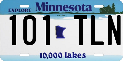 MN license plate 101TLN