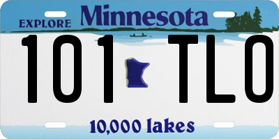 MN license plate 101TLO