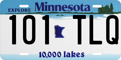 MN license plate 101TLQ