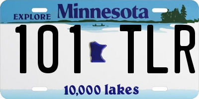 MN license plate 101TLR