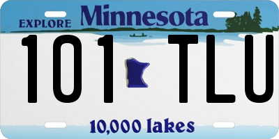 MN license plate 101TLU