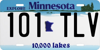 MN license plate 101TLV