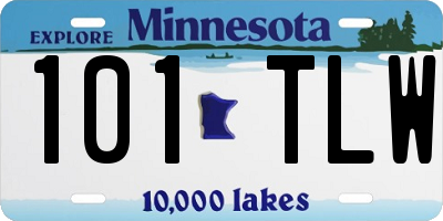 MN license plate 101TLW