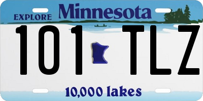MN license plate 101TLZ
