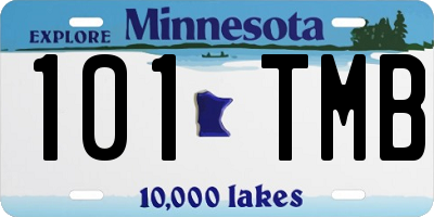 MN license plate 101TMB
