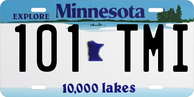 MN license plate 101TMI