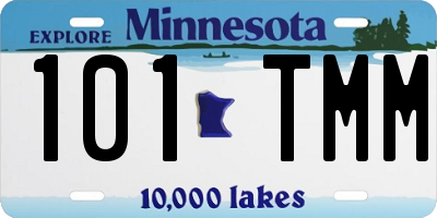 MN license plate 101TMM