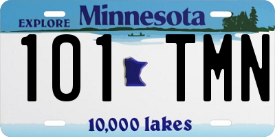 MN license plate 101TMN