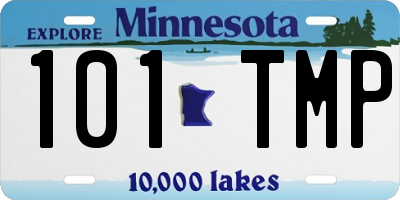 MN license plate 101TMP