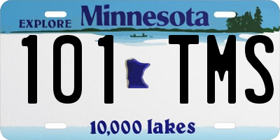 MN license plate 101TMS