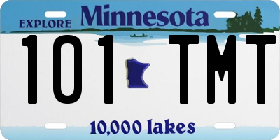 MN license plate 101TMT