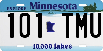 MN license plate 101TMU