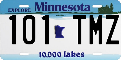 MN license plate 101TMZ