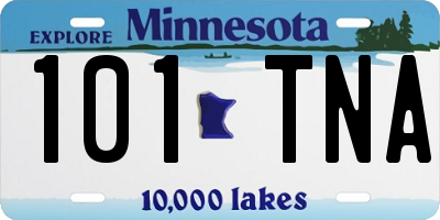 MN license plate 101TNA