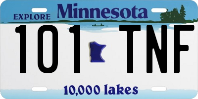 MN license plate 101TNF