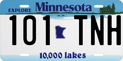 MN license plate 101TNH