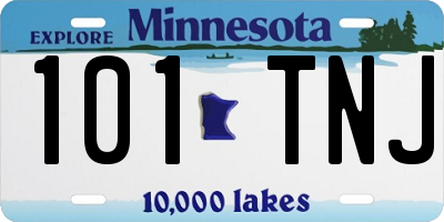 MN license plate 101TNJ