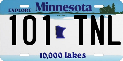 MN license plate 101TNL