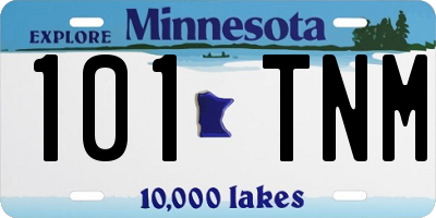 MN license plate 101TNM