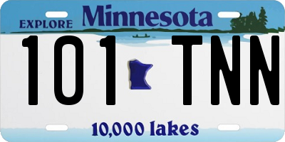MN license plate 101TNN