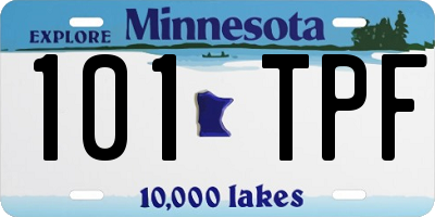 MN license plate 101TPF