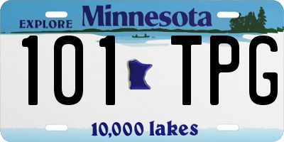MN license plate 101TPG