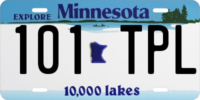 MN license plate 101TPL