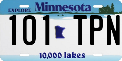 MN license plate 101TPN