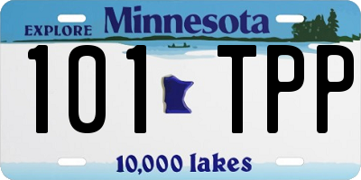 MN license plate 101TPP