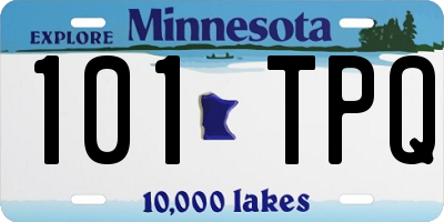 MN license plate 101TPQ