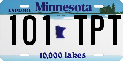 MN license plate 101TPT