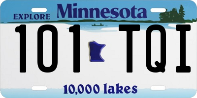 MN license plate 101TQI