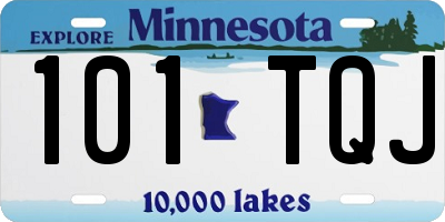 MN license plate 101TQJ