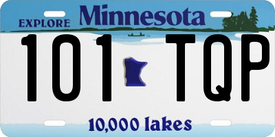 MN license plate 101TQP