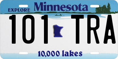 MN license plate 101TRA