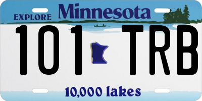 MN license plate 101TRB