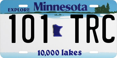 MN license plate 101TRC