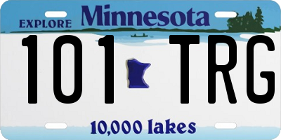 MN license plate 101TRG