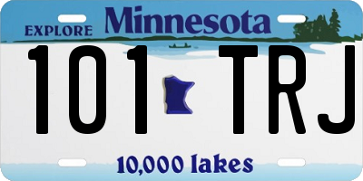 MN license plate 101TRJ
