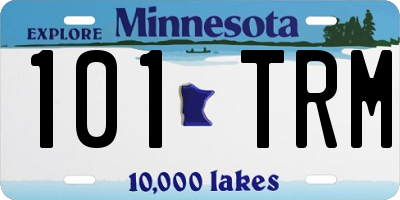 MN license plate 101TRM